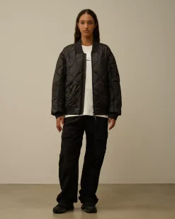 Jacket & Coats<C.P. Company Liner Padded Bomber Jacket Black