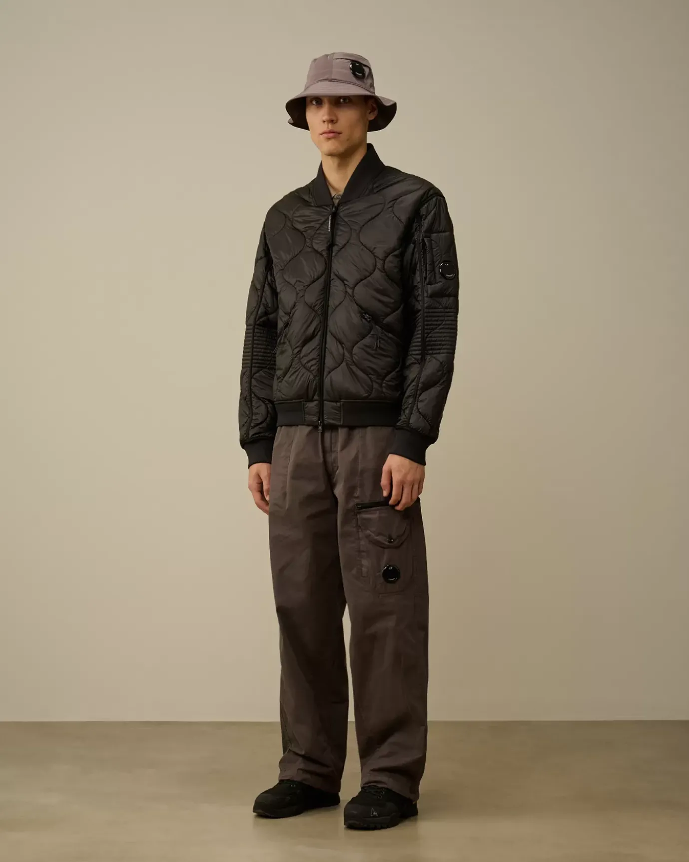 Jacket & Coats<C.P. Company Liner Padded Bomber Jacket Black