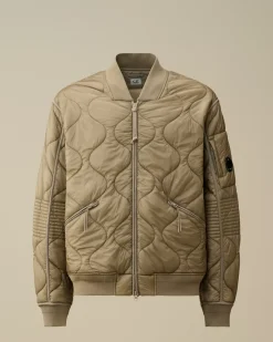 Jacket & Coats<C.P. Company Liner Padded Bomber Jacket Vintage Khaki – Beige