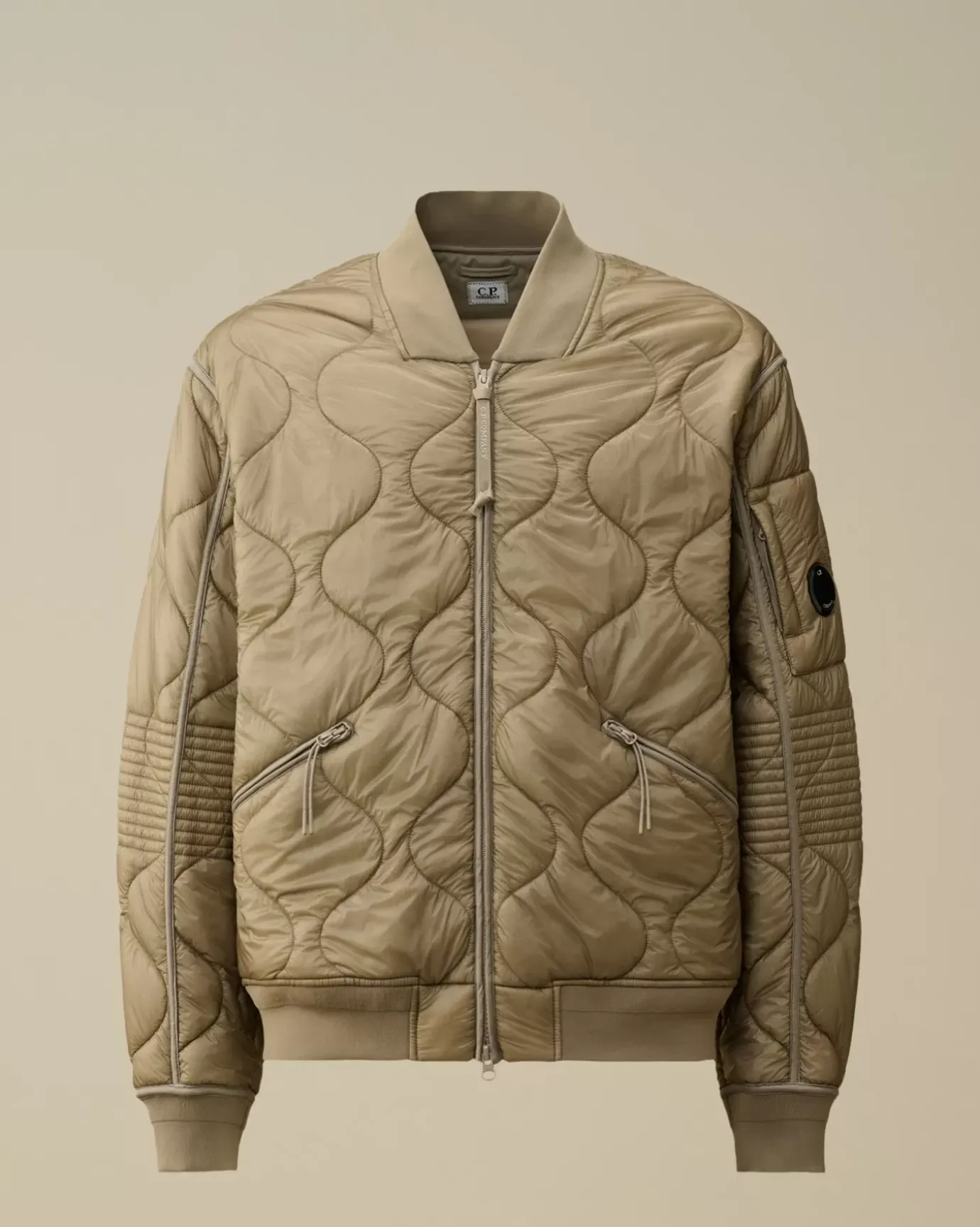 Jacket & Coats<C.P. Company Liner Padded Bomber Jacket Vintage Khaki – Beige