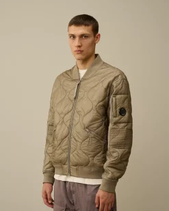 Jacket & Coats<C.P. Company Liner Padded Bomber Jacket Vintage Khaki – Beige