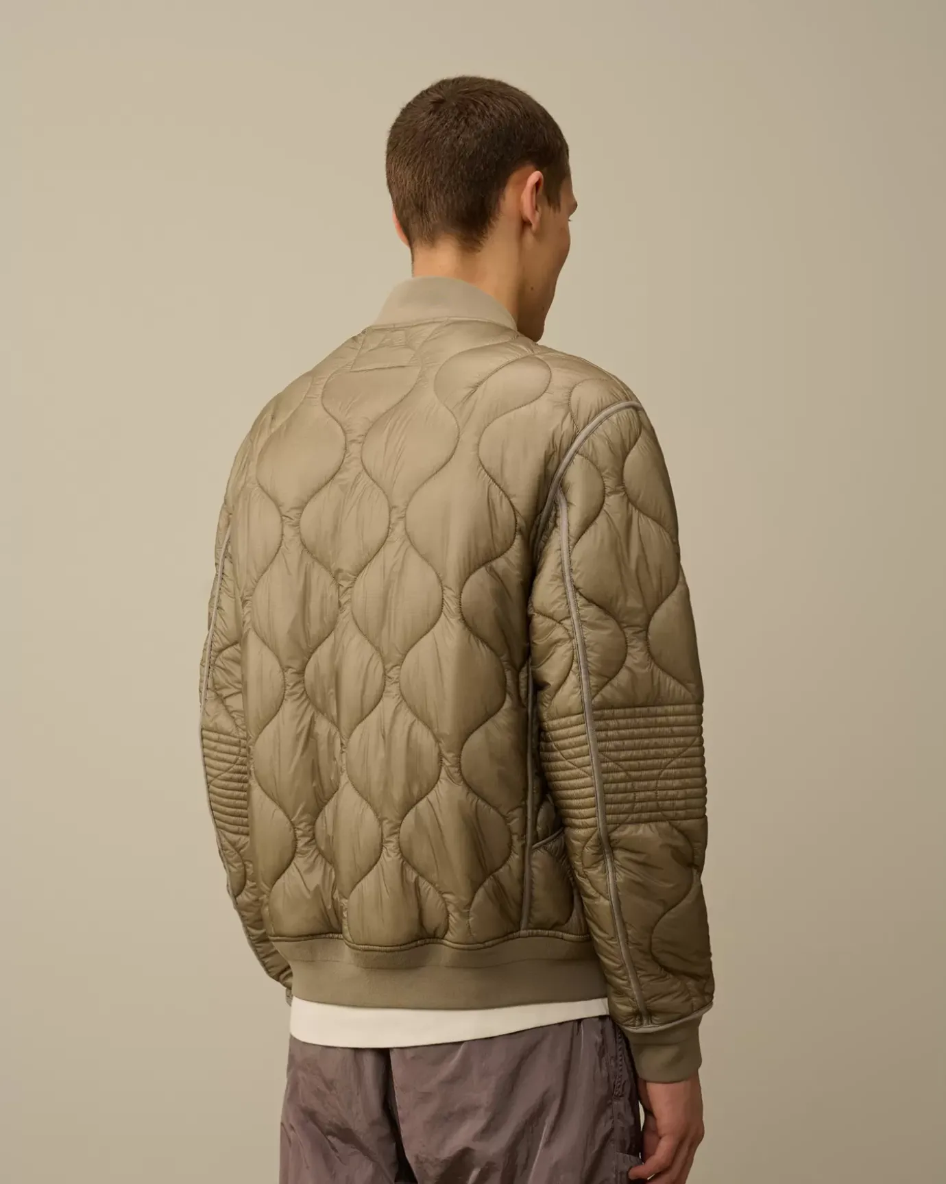 Jacket & Coats<C.P. Company Liner Padded Bomber Jacket Vintage Khaki – Beige