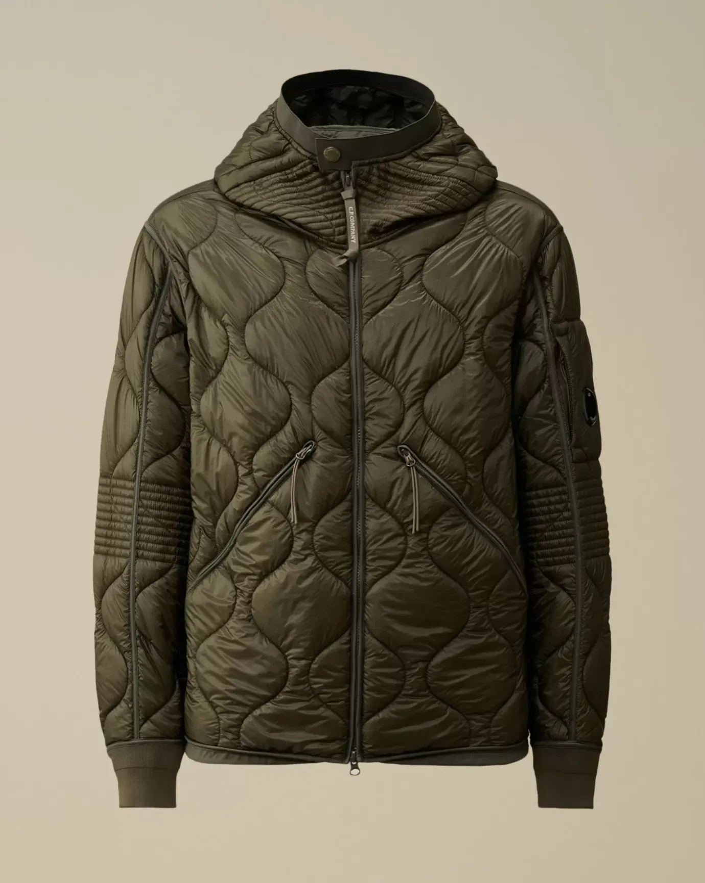 Jacket & Coats<C.P. Company Liner Padded Hooded Jacket Grape Leaf – Green
