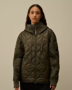 Jacket & Coats<C.P. Company Liner Padded Hooded Jacket Grape Leaf – Green