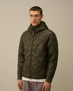 Jacket & Coats<C.P. Company Liner Padded Hooded Jacket Grape Leaf – Green