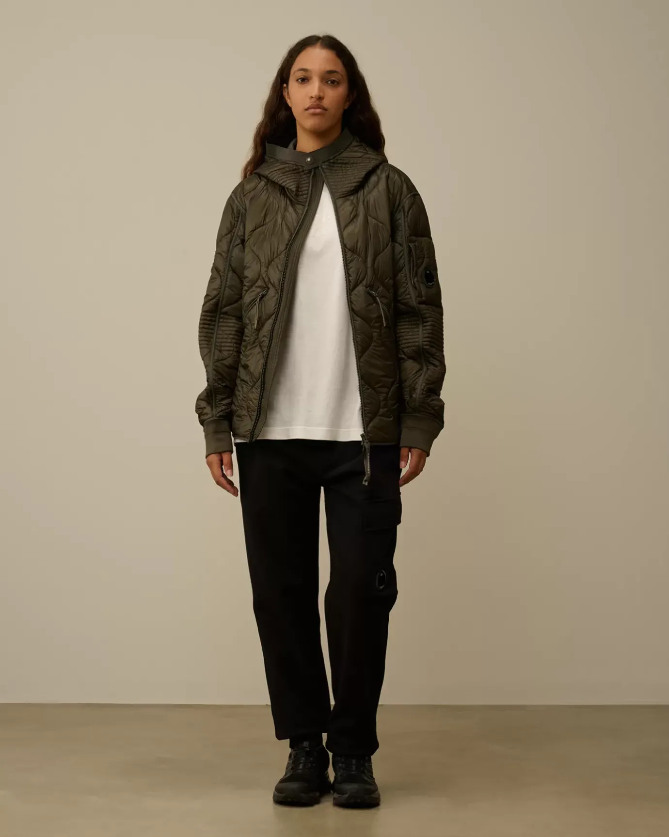 Jacket & Coats<C.P. Company Liner Padded Hooded Jacket Grape Leaf – Green