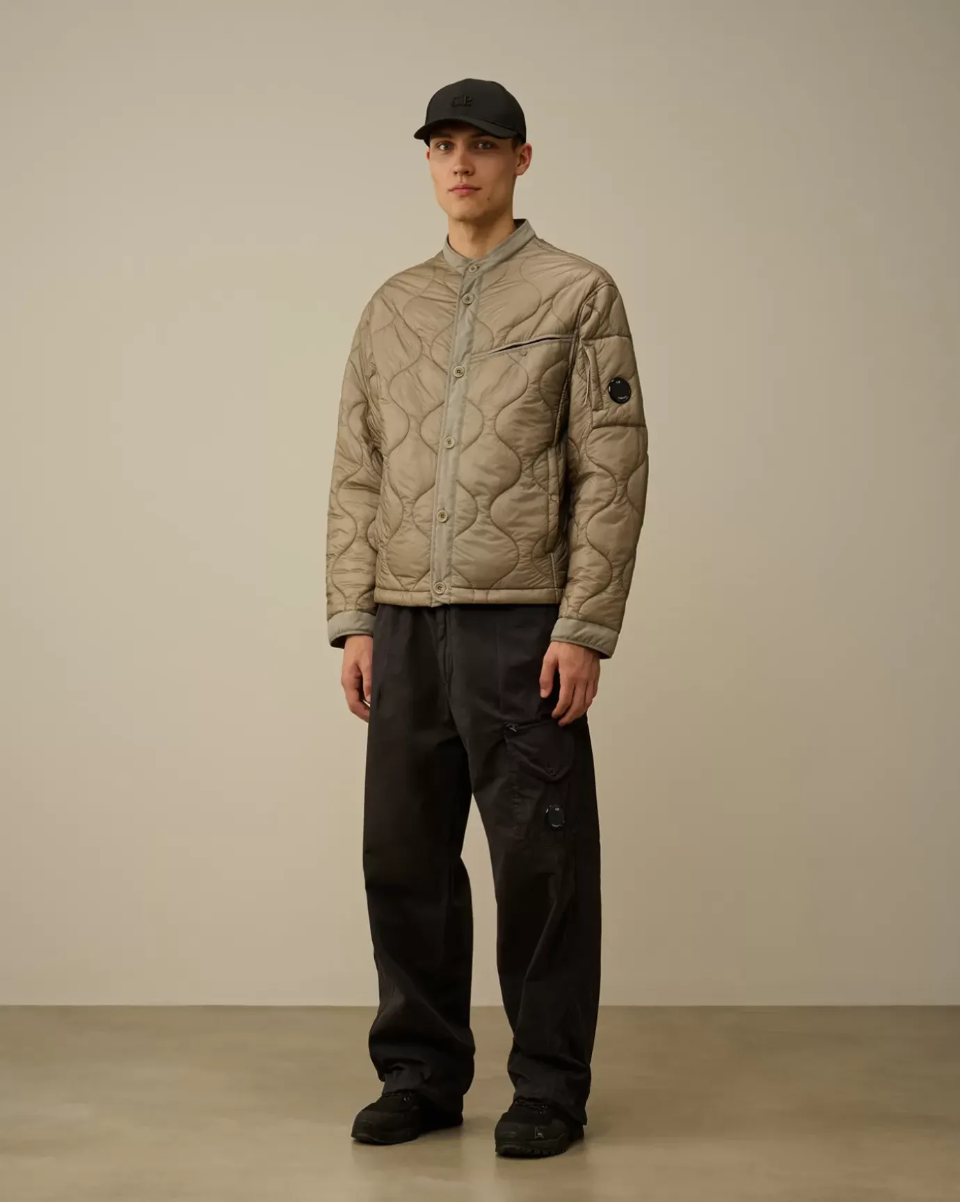 Jacket & Coats<C.P. Company Liner Padded Jacket Vintage Khaki – Beige