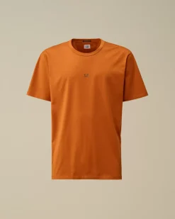T-shirts & Polo<C.P. Company Mercerized 70/2 Jersey Gasato Printed Logo T-Shirt Bombay Brown