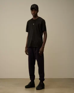 T-shirts & Polo<C.P. Company Mercerized 70/2 Jersey Gasato Printed Logo T-Shirt Black