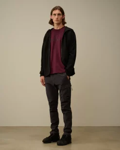 T-shirts & Polo<C.P. Company Mercerized 30/2 Jersey Twisted Bold Logo T-Shirt Potent Purple