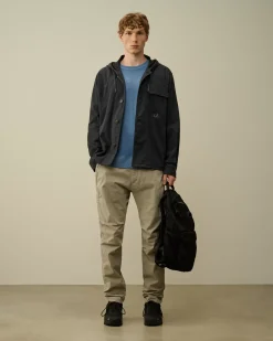 Jumpers<C.P. Company Merino Wool Fast Dyed Crew Neck Knit Flint Stone – Blue