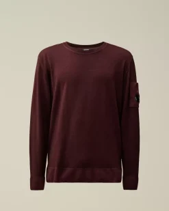 Jumpers<C.P. Company Merino Wool Fast Dyed Crew Neck Knit Potent Purple