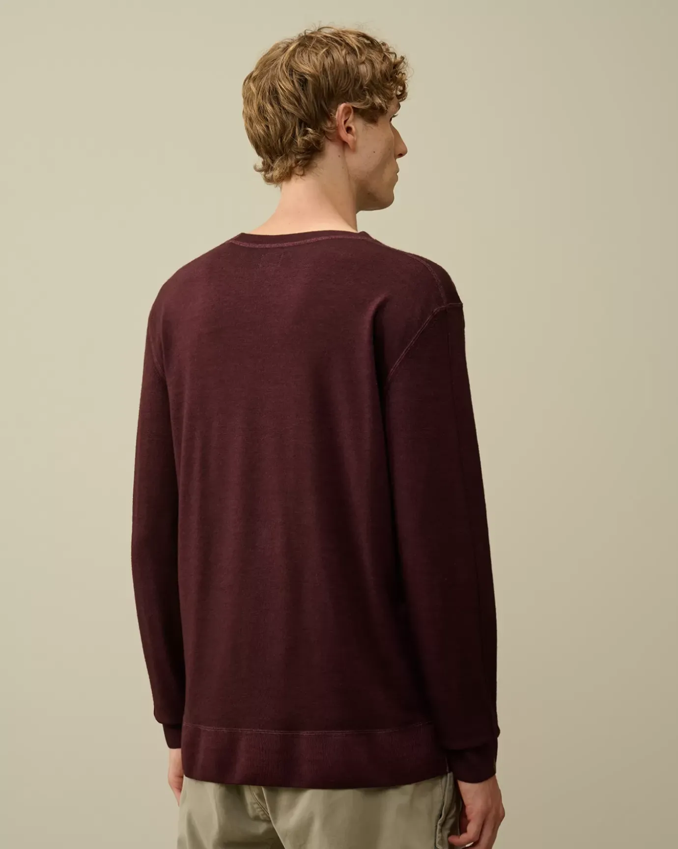 Jumpers<C.P. Company Merino Wool Fast Dyed Crew Neck Knit Potent Purple