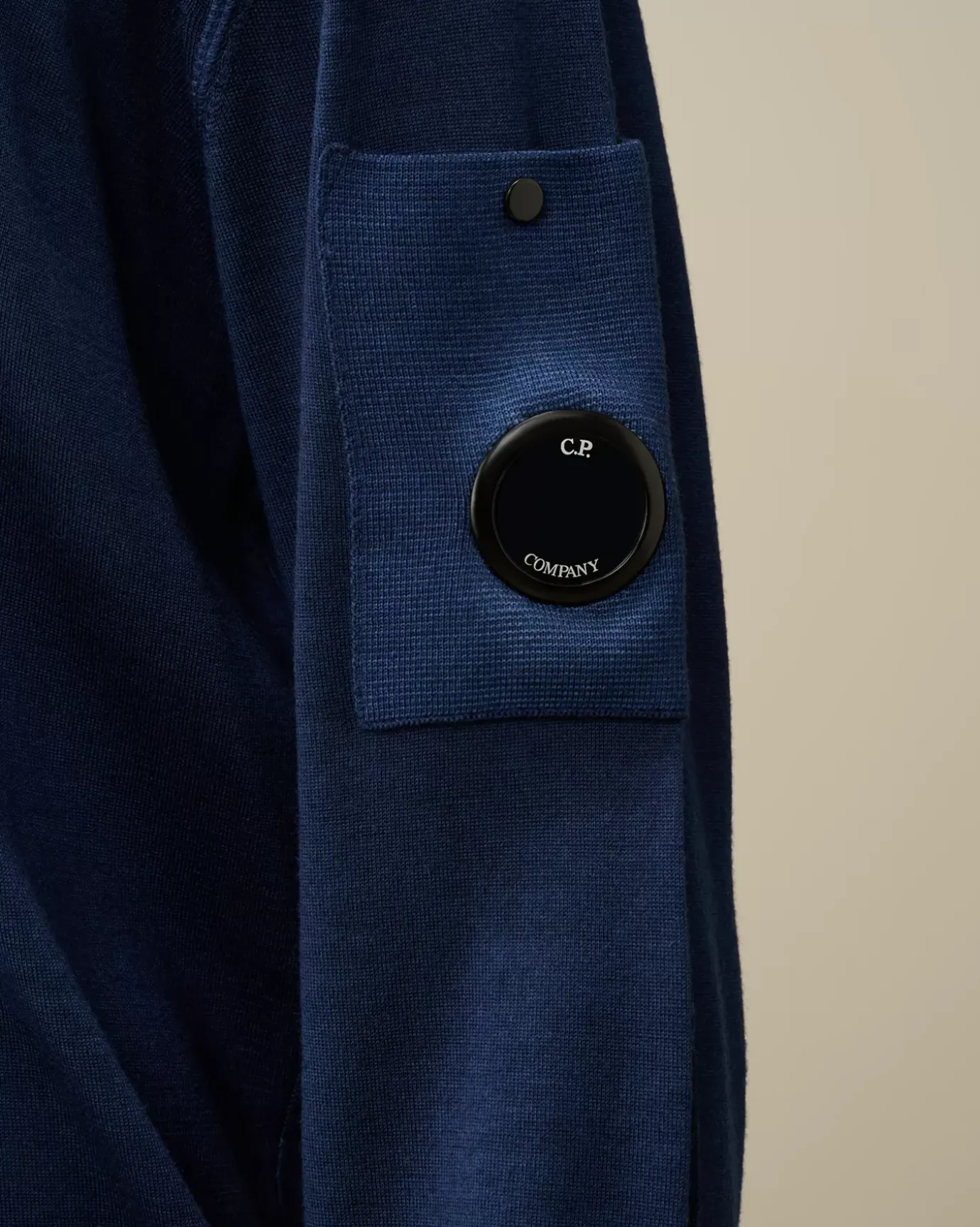 Jumpers<C.P. Company Merino Wool Fast Dyed Crew Neck Knit Estate Blue