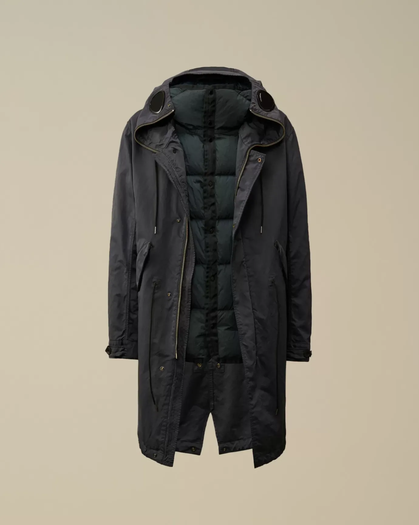 Jacket & Coats<C.P. Company Micro Kei Explorer Parka Black Sand