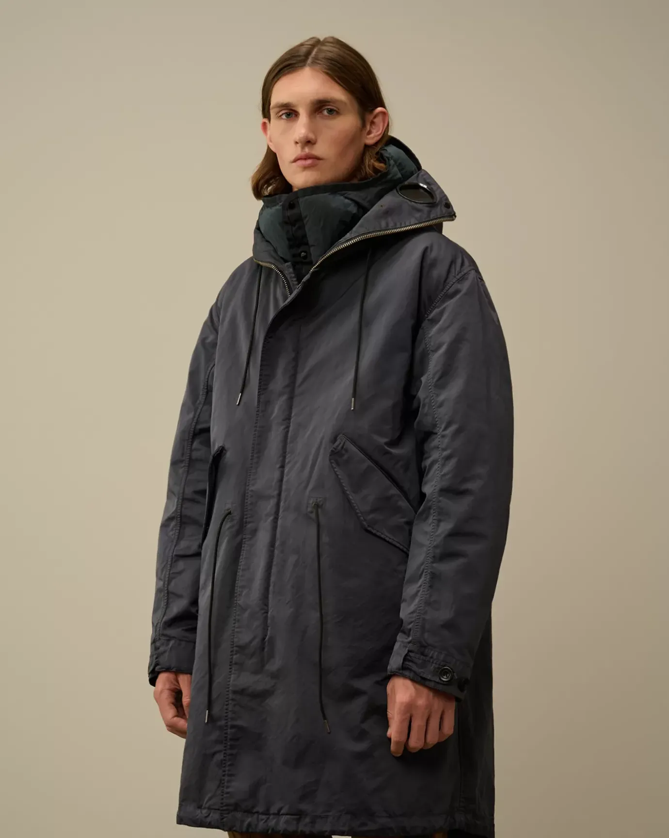 Jacket & Coats<C.P. Company Micro Kei Explorer Parka Black Sand