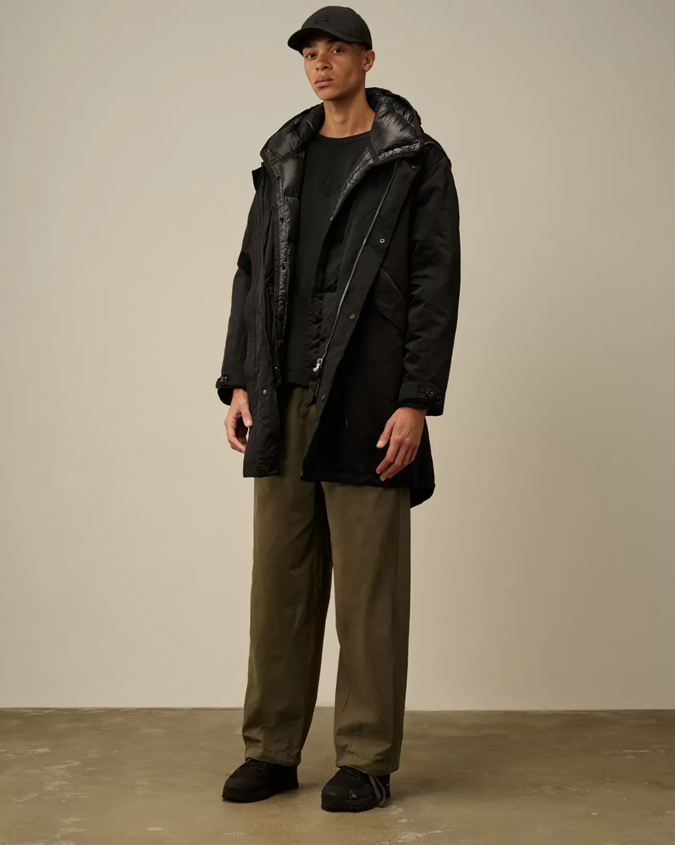 Jacket & Coats<C.P. Company Micro Kei Explorer Parka Black