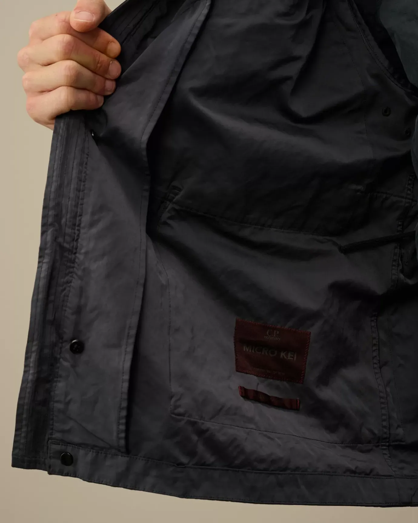 Jacket & Coats<C.P. Company Micro Kei Mille Jacket Black Sand