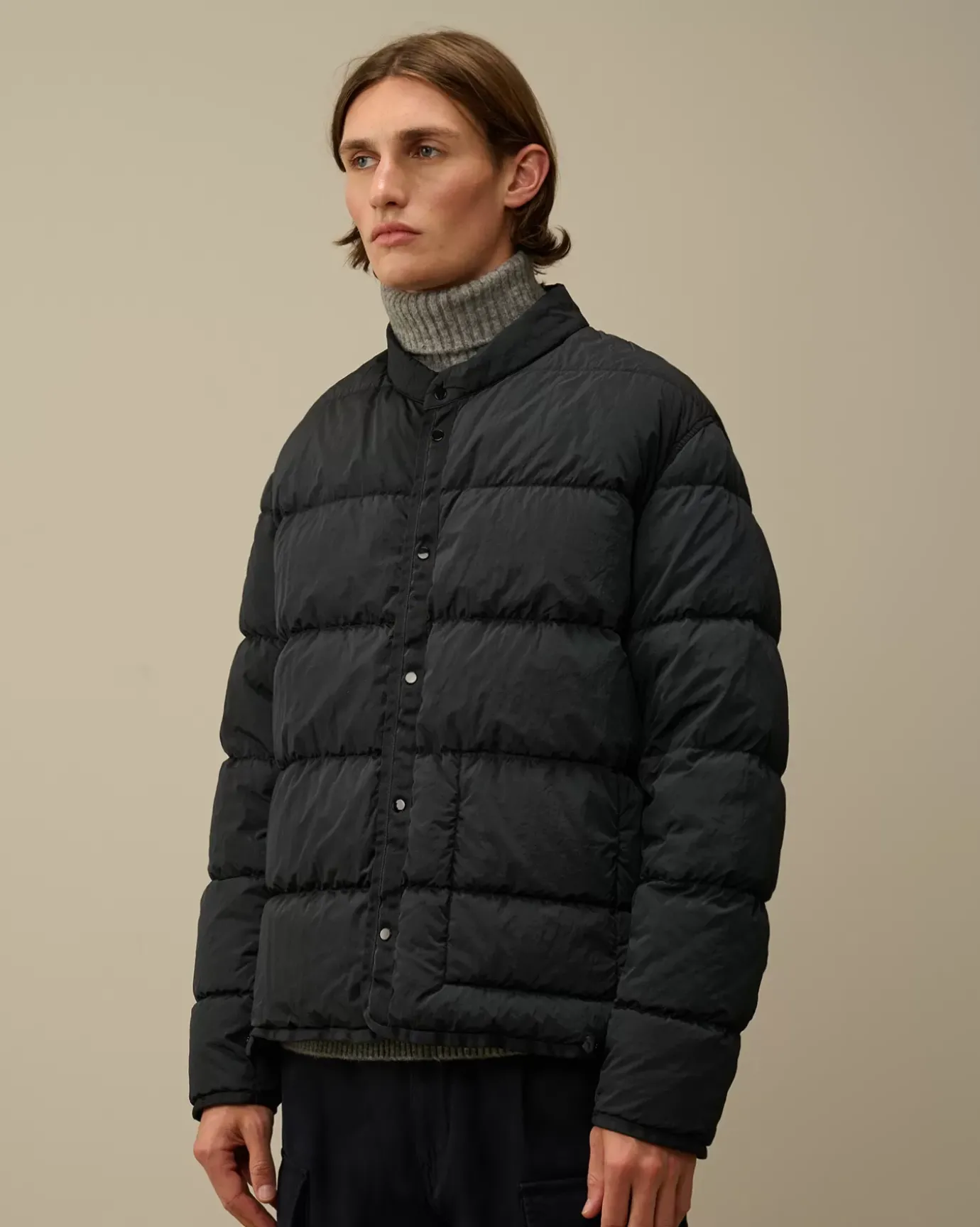 Jacket & Coats<C.P. Company Micro Kei Mille Jacket Black Sand