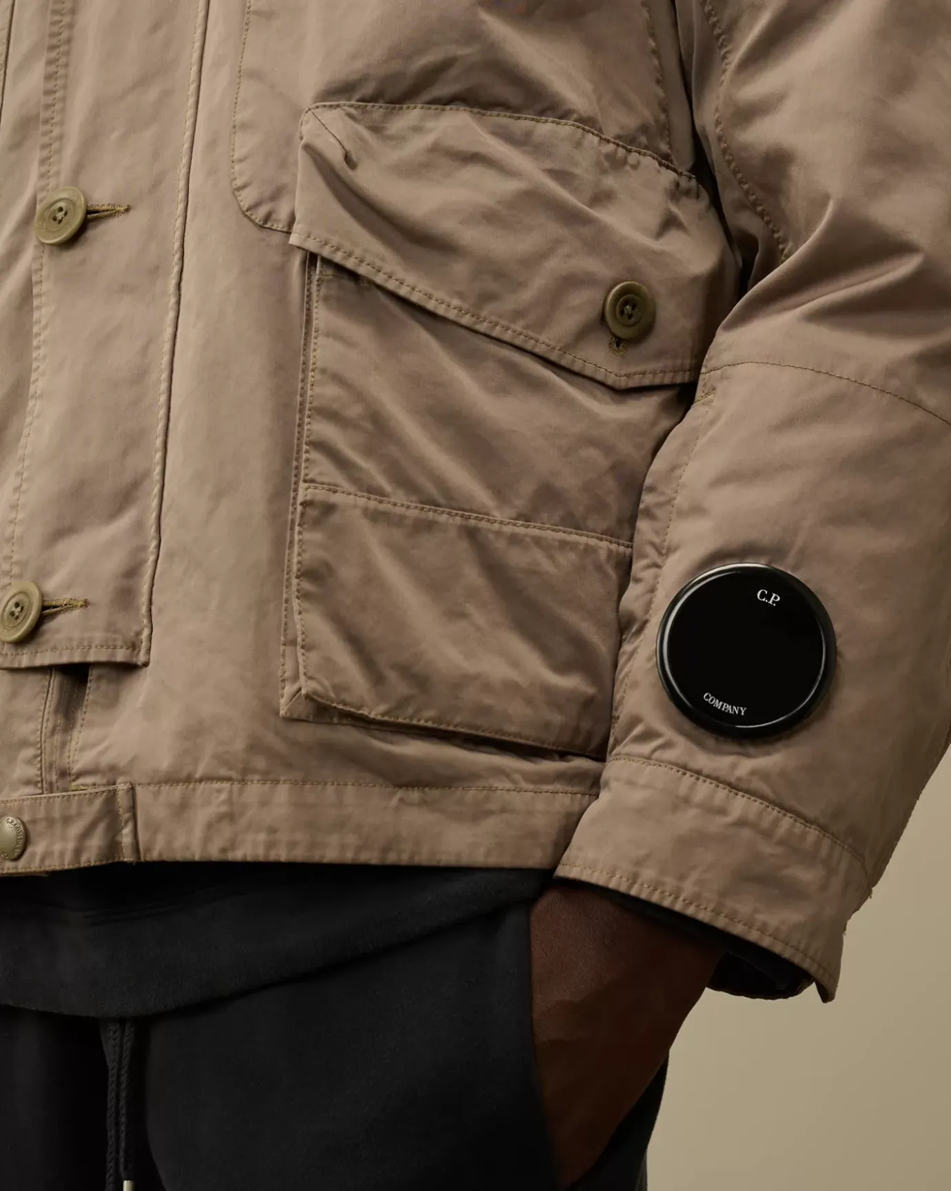 Jacket & Coats<C.P. Company Micro Kei Mille Jacket Walnut – Beige