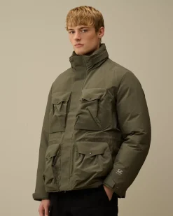 Jacket & Coats<C.P. Company Micro-M (R) Down Field Jacket Grape Leaf – Green