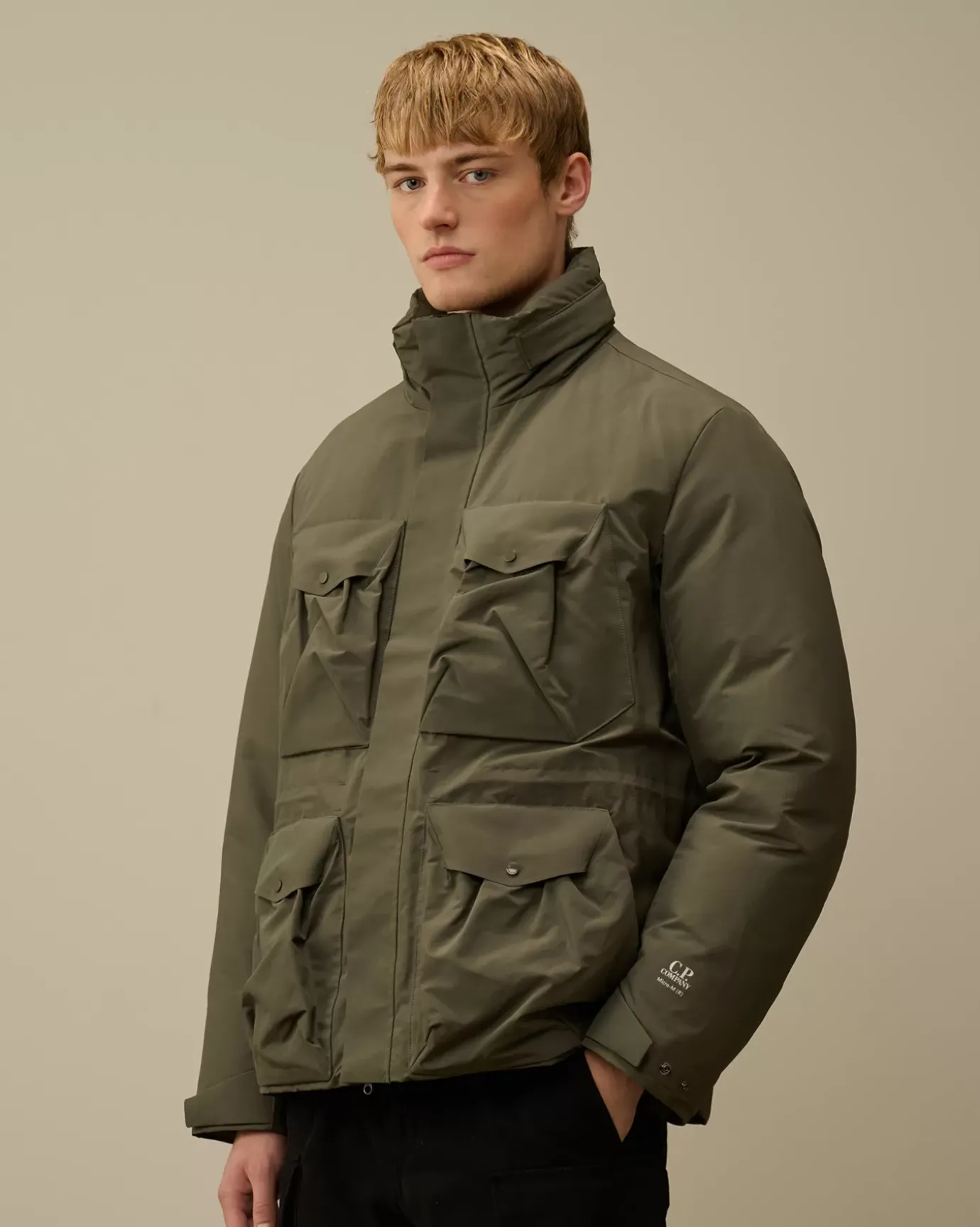 Jacket & Coats<C.P. Company Micro-M (R) Down Field Jacket Grape Leaf – Green