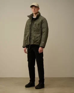 Jacket & Coats<C.P. Company Micro-M (R) Down Field Jacket Grape Leaf – Green