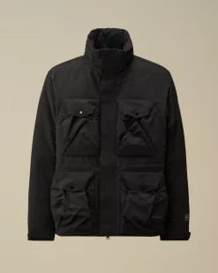 Jacket & Coats<C.P. Company Micro-M (R) Down Field Jacket Black
