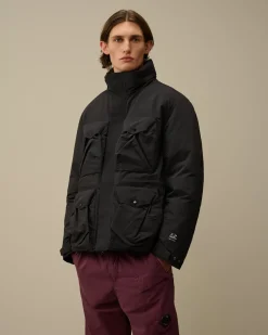 Jacket & Coats<C.P. Company Micro-M (R) Down Field Jacket Black