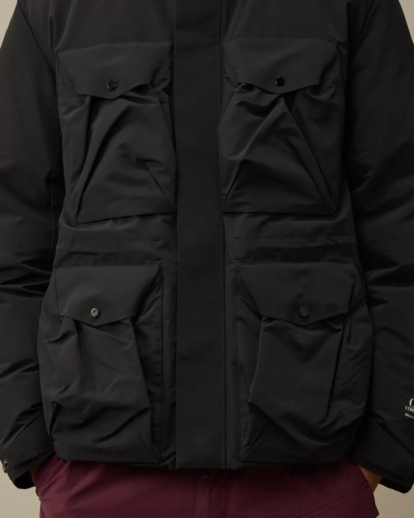 Jacket & Coats<C.P. Company Micro-M (R) Down Field Jacket Black
