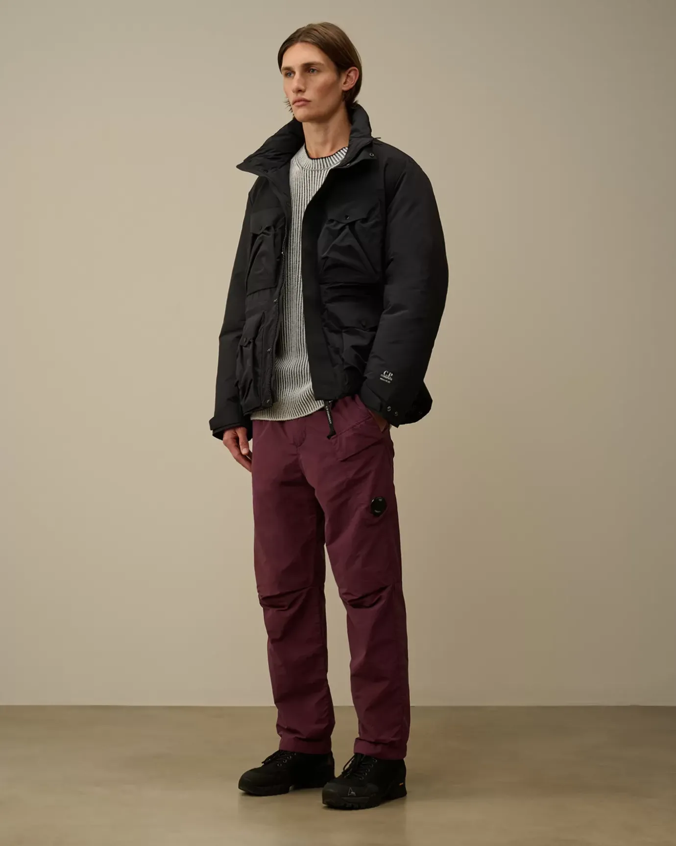Jacket & Coats<C.P. Company Micro-M (R) Down Field Jacket Black