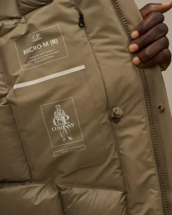 Jacket & Coats<C.P. Company Micro-M (R) Down Field Jacket Walnut – Beige