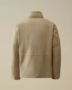 Jacket & Coats<C.P. Company Micro-M (R) Down Field Jacket Walnut – Beige