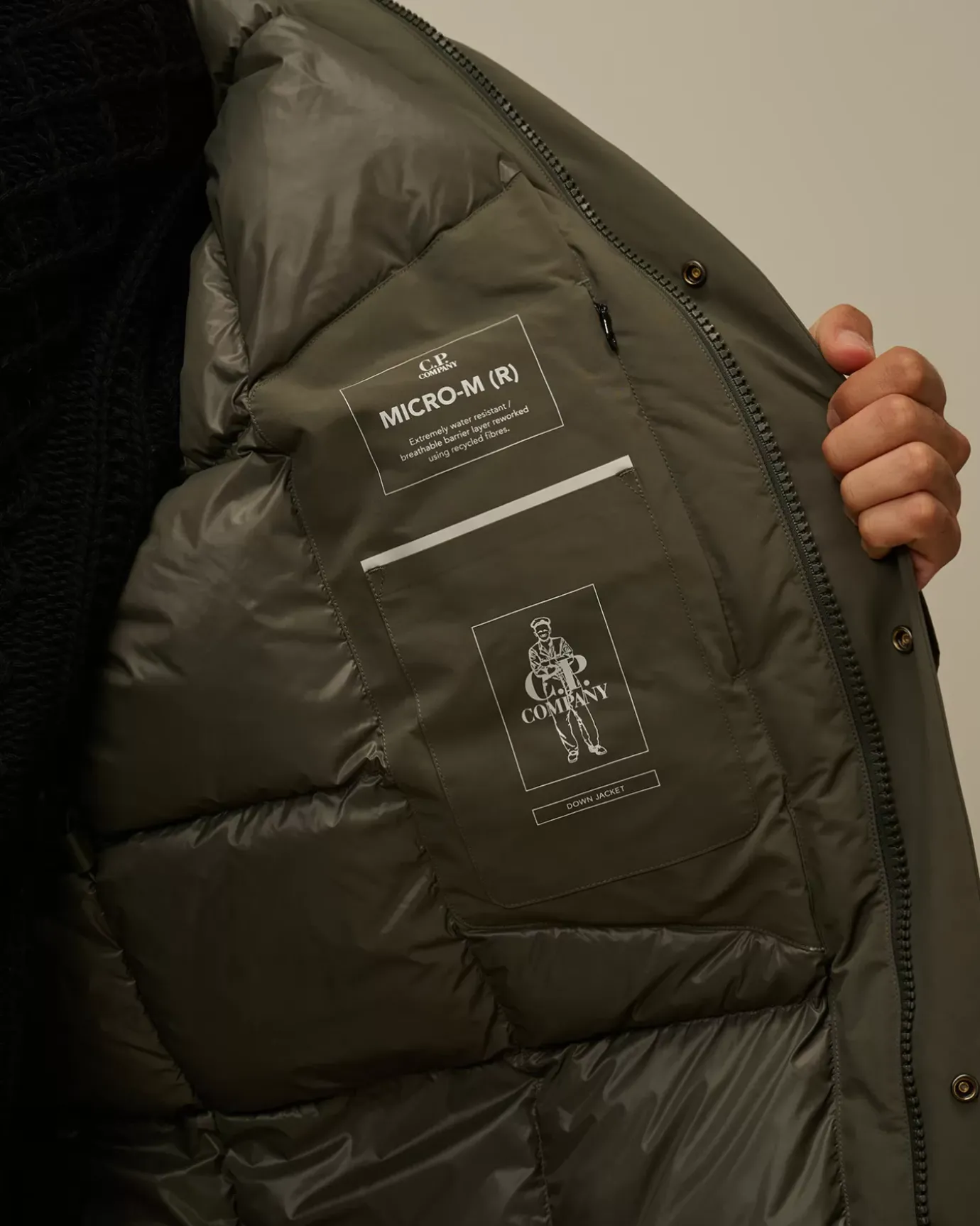 Jacket & Coats<C.P. Company Micro-M (R) Down Parka Grape Leaf – Green