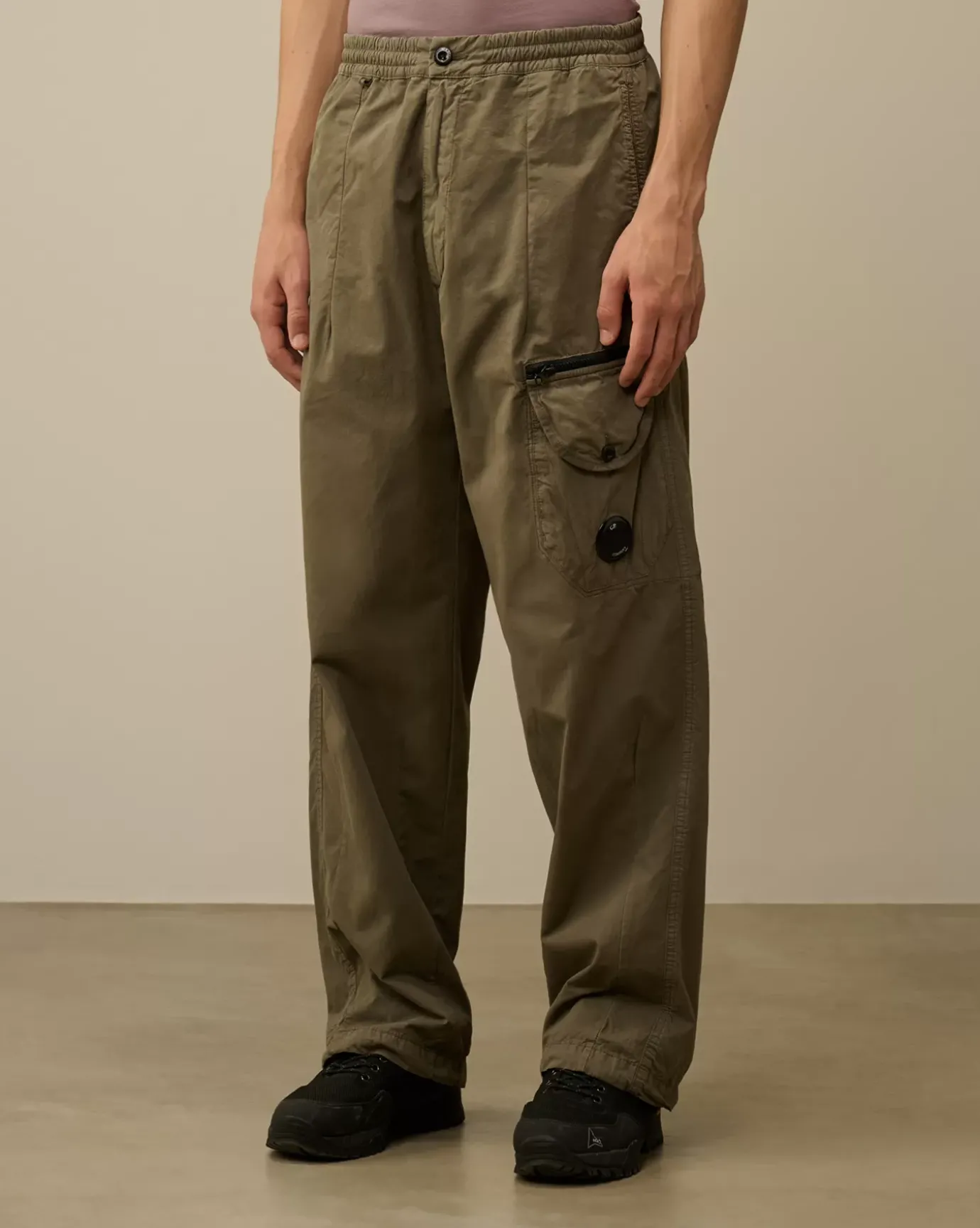 Trousers<C.P. Company Microreps Boxy Lens Cargo Pants Grape Leaf – Green