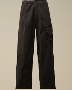 Trousers<C.P. Company Microreps Boxy Lens Cargo Pants Black Sand