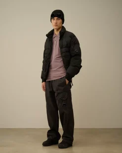 Trousers<C.P. Company Microreps Boxy Lens Cargo Pants Black Sand