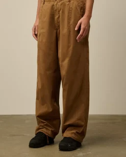 Trousers<C.P. Company Microreps Boxy Pants Toffee – Beige