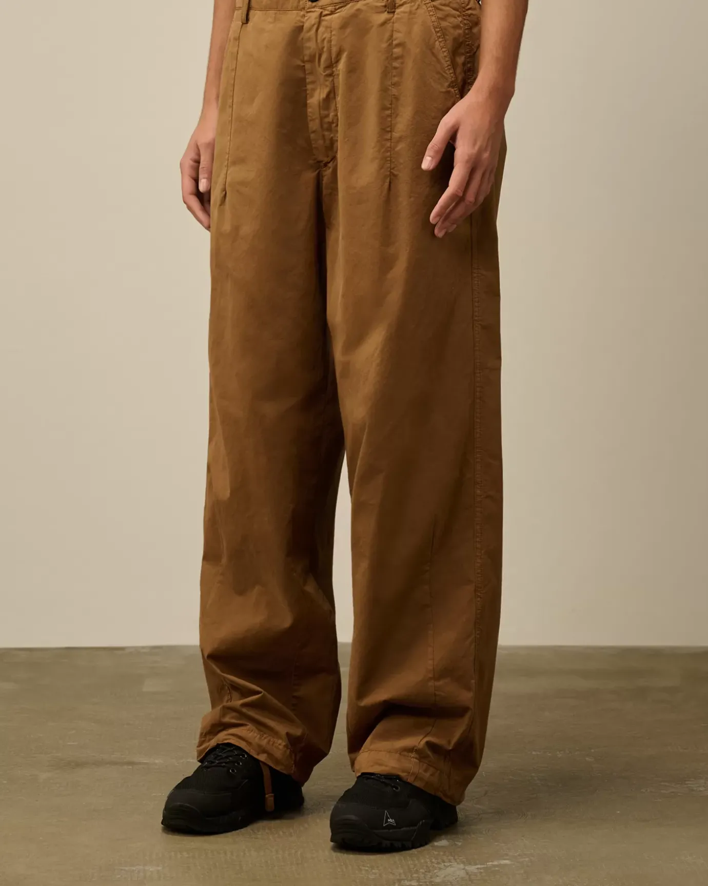 Trousers<C.P. Company Microreps Boxy Pants Toffee – Beige