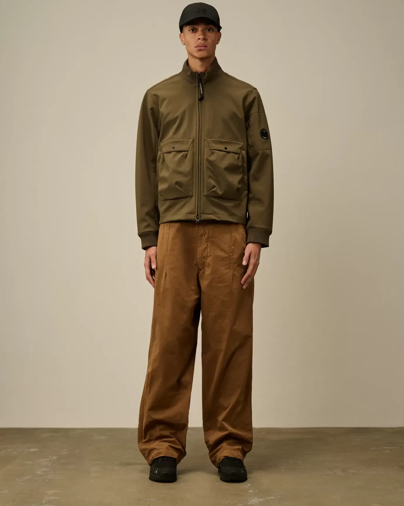 Trousers<C.P. Company Microreps Boxy Pants Toffee – Beige