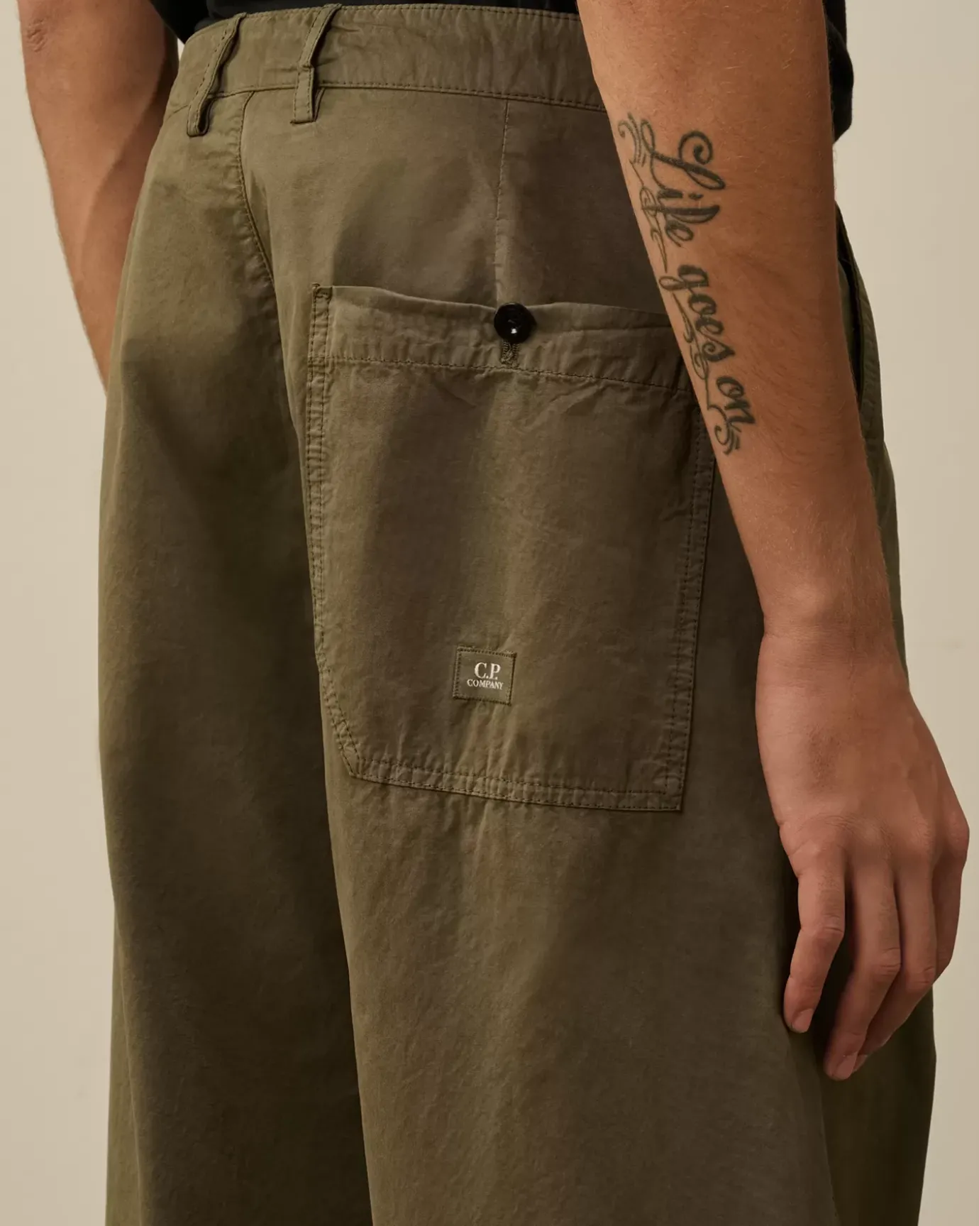 Trousers<C.P. Company Microreps Boxy Pants Grape Leaf – Green