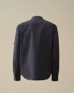 Overshirt<C.P. Company Microreps Diamond Peach Overshirt Black Sand