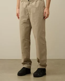 Trousers<C.P. Company Microreps Loose Pants Vintage Khaki – Beige