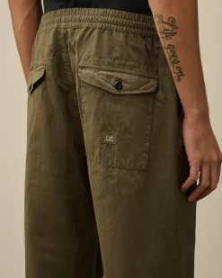 Trousers<C.P. Company Microreps Loose Pants Grape Leaf – Green