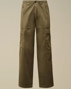 Trousers<C.P. Company Microreps Loose Utility Pants Grape Leaf – Green