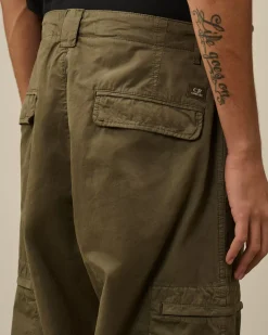 Trousers<C.P. Company Microreps Loose Utility Pants Grape Leaf – Green