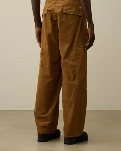 Trousers<C.P. Company Microreps Loose Utility Pants Toffee – Beige