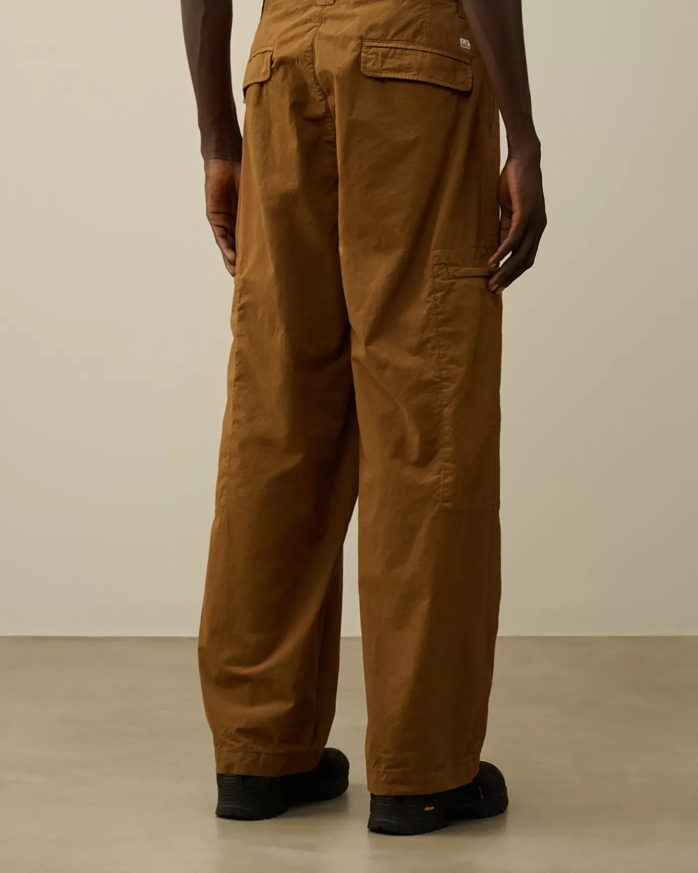 Trousers<C.P. Company Microreps Loose Utility Pants Toffee – Beige