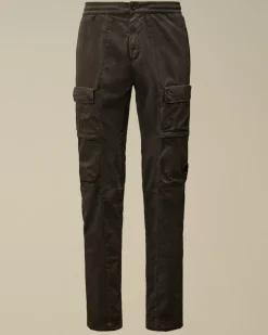 Trousers<C.P. Company Microreps Regular Cargo Pants Black Sand