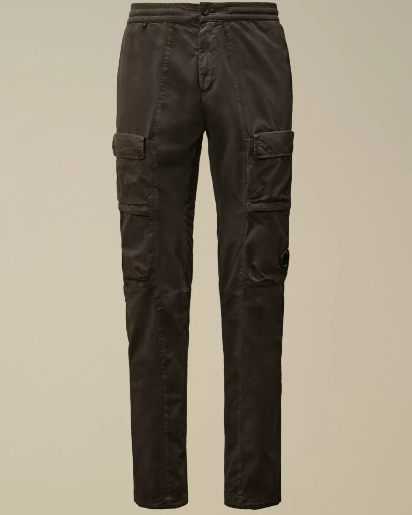 Trousers<C.P. Company Microreps Regular Cargo Pants Black Sand